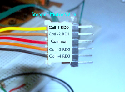 5 wire Stepper Motor Driver Color code wiring
