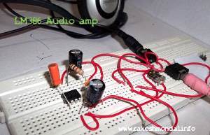 lm 386 amplifier project picture circuit