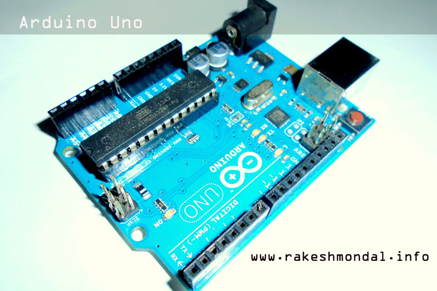 Arduino Uno Development board side view 