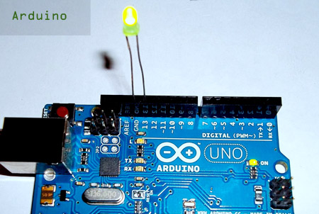 Arduino on board LED and pin 13 as output on Arduino