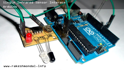 Arduino and Single Infrared (IR sensor) with one LED