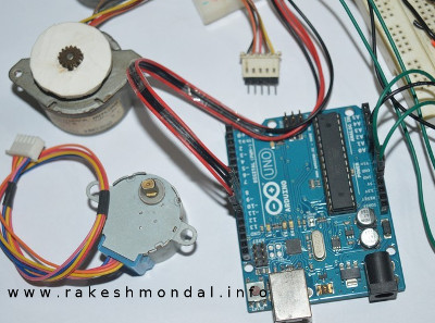 Stepper Motor Speed Controller using Arduino Uno ADC and Potentiometer