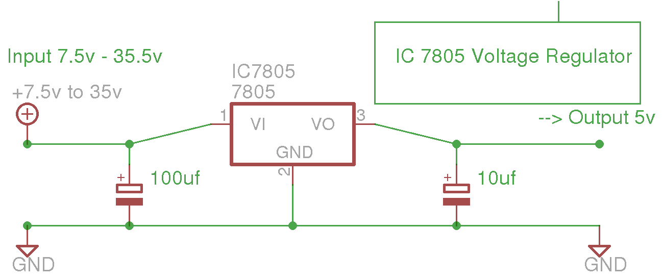 IC 7805 Schematic