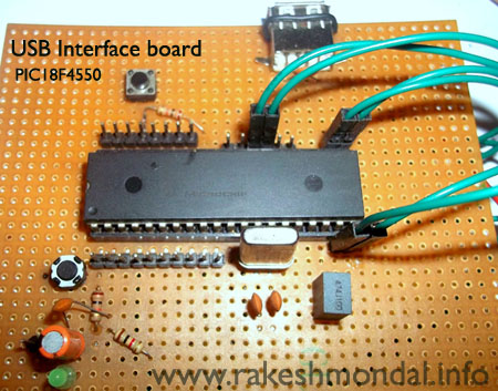 USB Interface Board PIC18F4550 Microcontroller