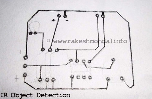 IR object detection sensor circuit diagram, Object detection, infrared, IR circuit diagram, photo diode