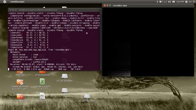 Ubuntu 11.04 - ffplay is a linux terminal based player